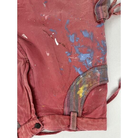 Mitra Mens Sz M Paint Splatter Harem Drop Crotch Genie Art Festival Hippie Boho​ - Picture 13 of 15